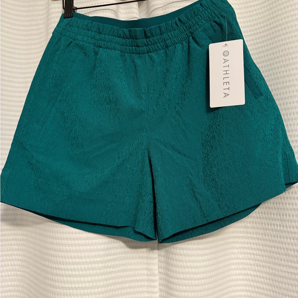 NWT Size 2 Athleta Women's Teal Shorts